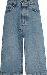 Stella McCartney Shadow Pockets Denim Skirt