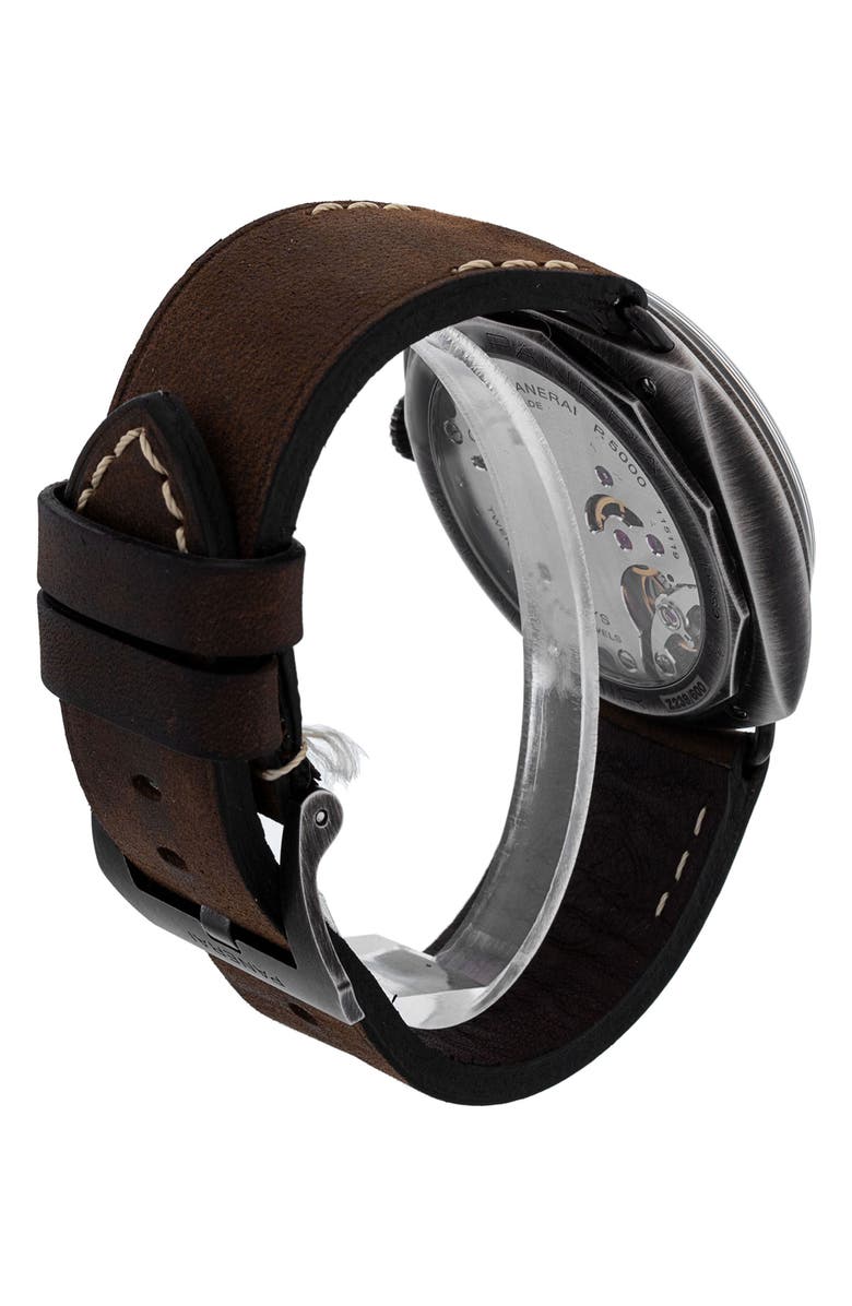 Watchfinder & Co. Panerai Preowned Radiomir California Leather Strap Watch, 45mm, Alternate, color,