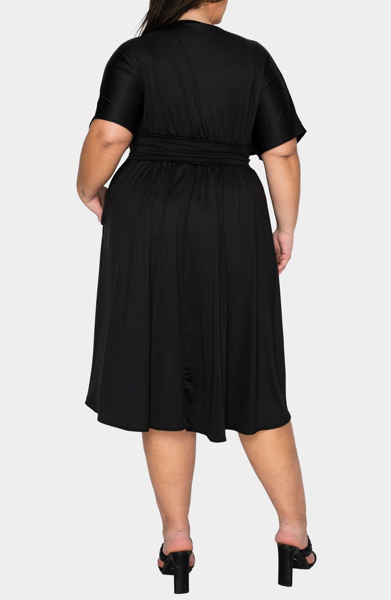 L I V D Cyra Empire Waist Midi Dress, Alternate, color, 