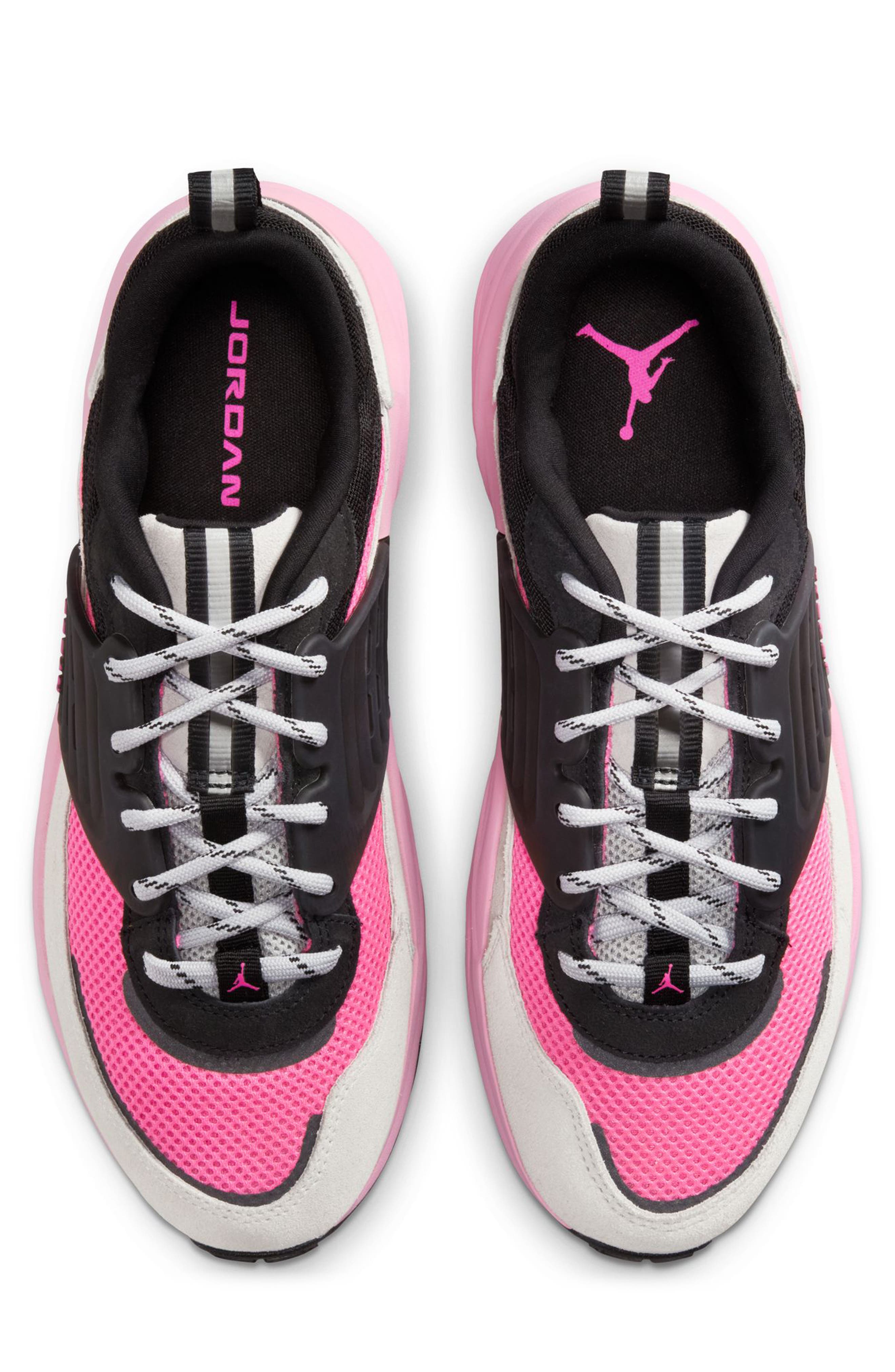 Jordan Trunner O/S Sneaker, Alternate, color, Grey/ Pink Blast/ Grey/ Black