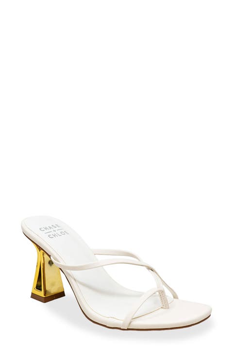 Sculpted Strappy Toe Post Sandal