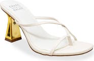 CHASE AND CHLOE Sculpted Strappy Toe Post Sandal