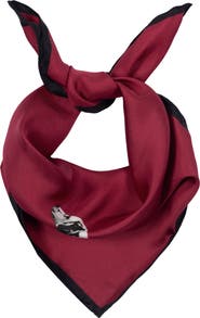 Lauren Ralph Lauren Dog Conversational Silk Small Square Scarf