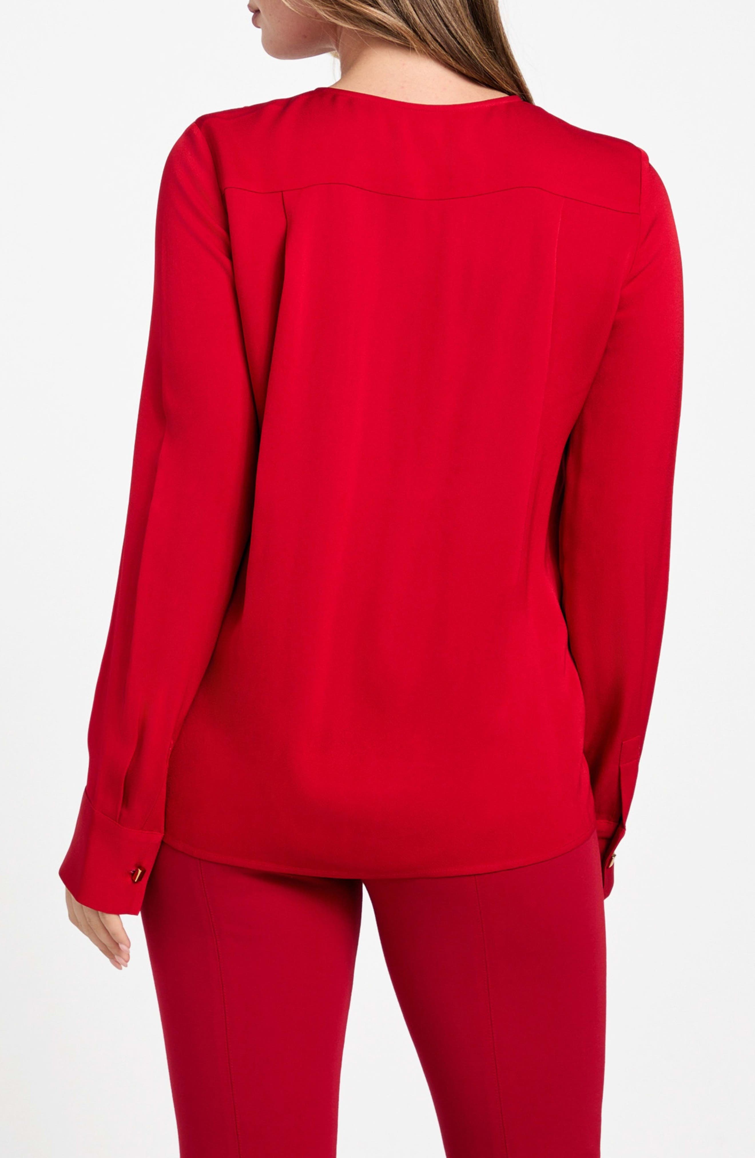 Anita Keyhole Pleated Top - image 2
