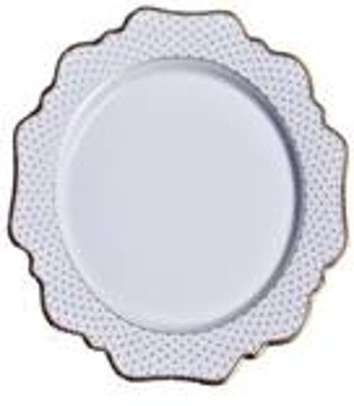 Anna Weatherley Simply Anna Polka-dot Bread & Butter Plate In White/gold