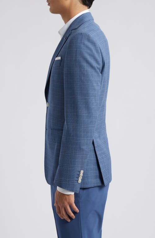Shop Hugo Boss Boss Hutson Blue Check Wool Sport Coat
