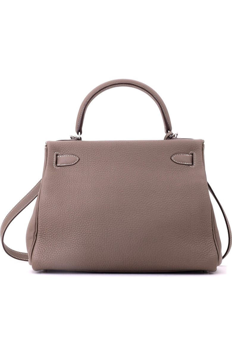 Pre-Owned Hermes Kelly Handbag Grey Togo with Palladium Hardware 28, Alternate, color, Etoupe