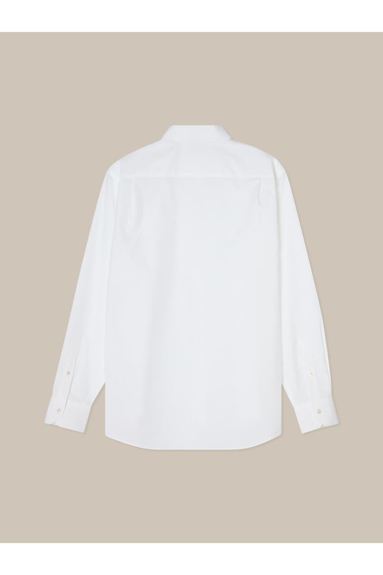 Reynolds Twill Contemporary Fit Shirt, Alternate, color, White