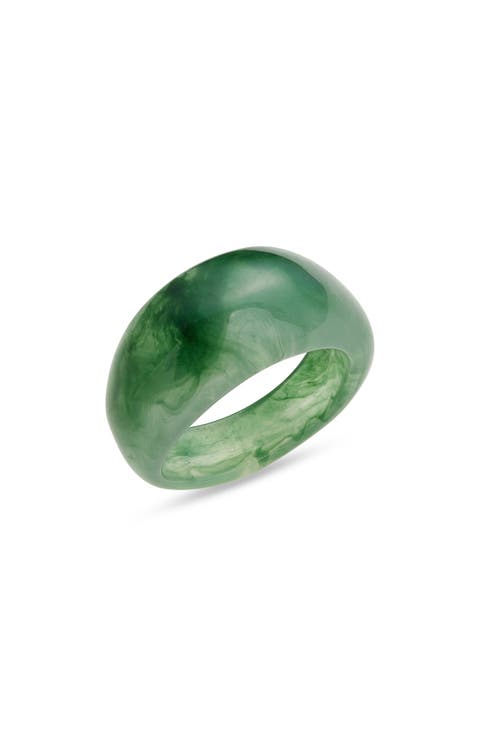 Spirulina Resin Ring