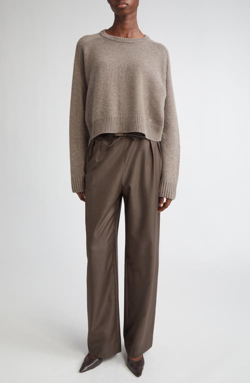 Loulou De Saison Bruzzi Oversize Wool & Cashmere Sweater In Brown