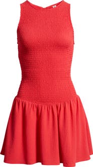 BP. Smocked Drop Waist Minidress