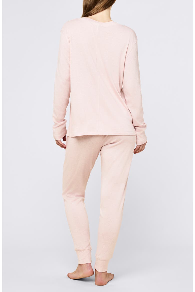 Pia Long Pajamas, Alternate, color, PAPINELLE PINK