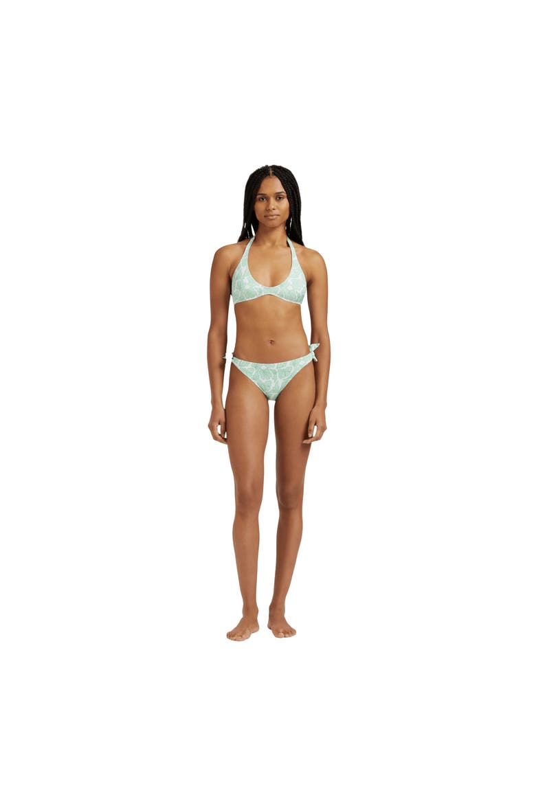 Women Side Tie Bikini Bottom Seashells, Alternate, color, white