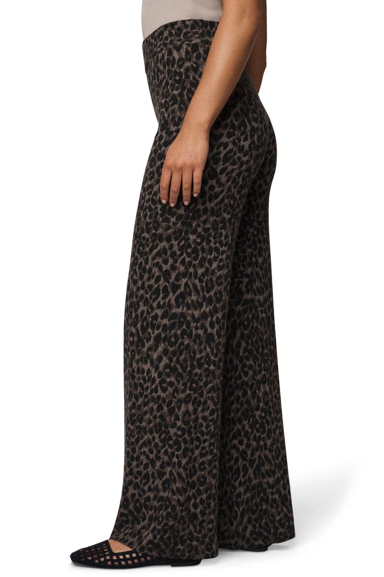 Leopard Print Sweater Pants, Alternate, color, LEOPARD PRINT