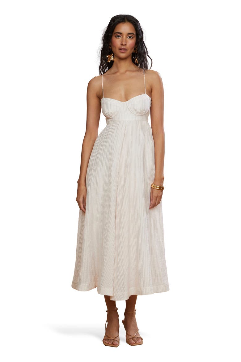 Jill Midi Dress, Alternate, color, Sea Salt