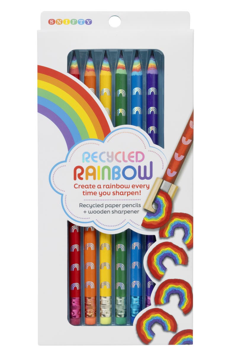 SNIFTY Recycled Pencil & Eraser Set, Alternate, color, Multi