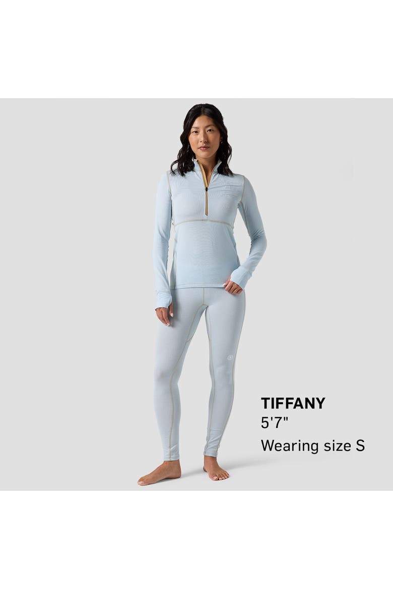 Pines Micrrid Ultra-Lt Baselayer 1/4-Zip Top - Women's, Alternate, color, Skyride