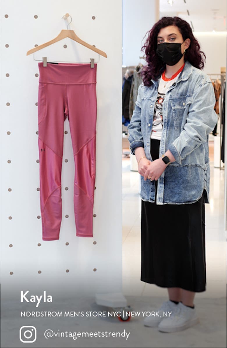 HeatGear<sup>®</sup> Armour No-Slip Shine Pocket Leggings, sales video thumbnail