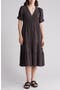 Lightspun Tiered Button Front Midi Dress