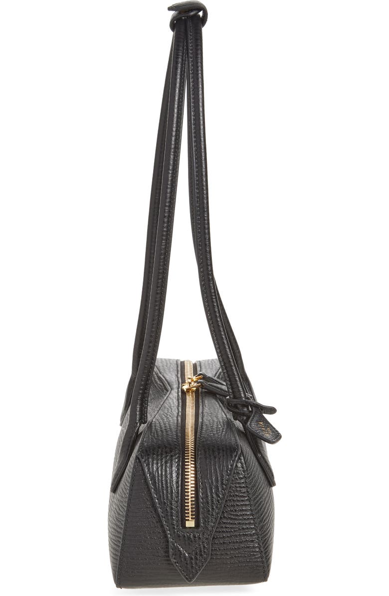 Alaïa Medium Le Teckel East/West Leather Shoulder Bag, Alternate, color,