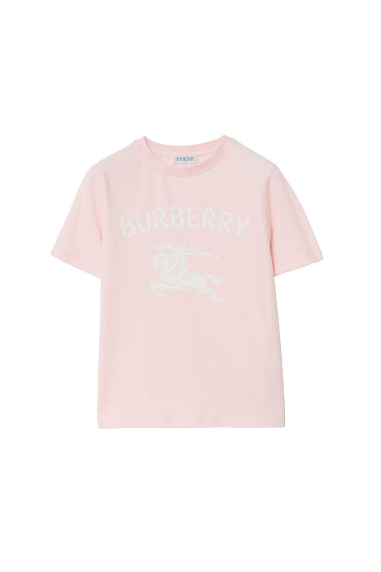 Girls' Knight Stretch Cotton T-shirt, Main, color, Ice pink