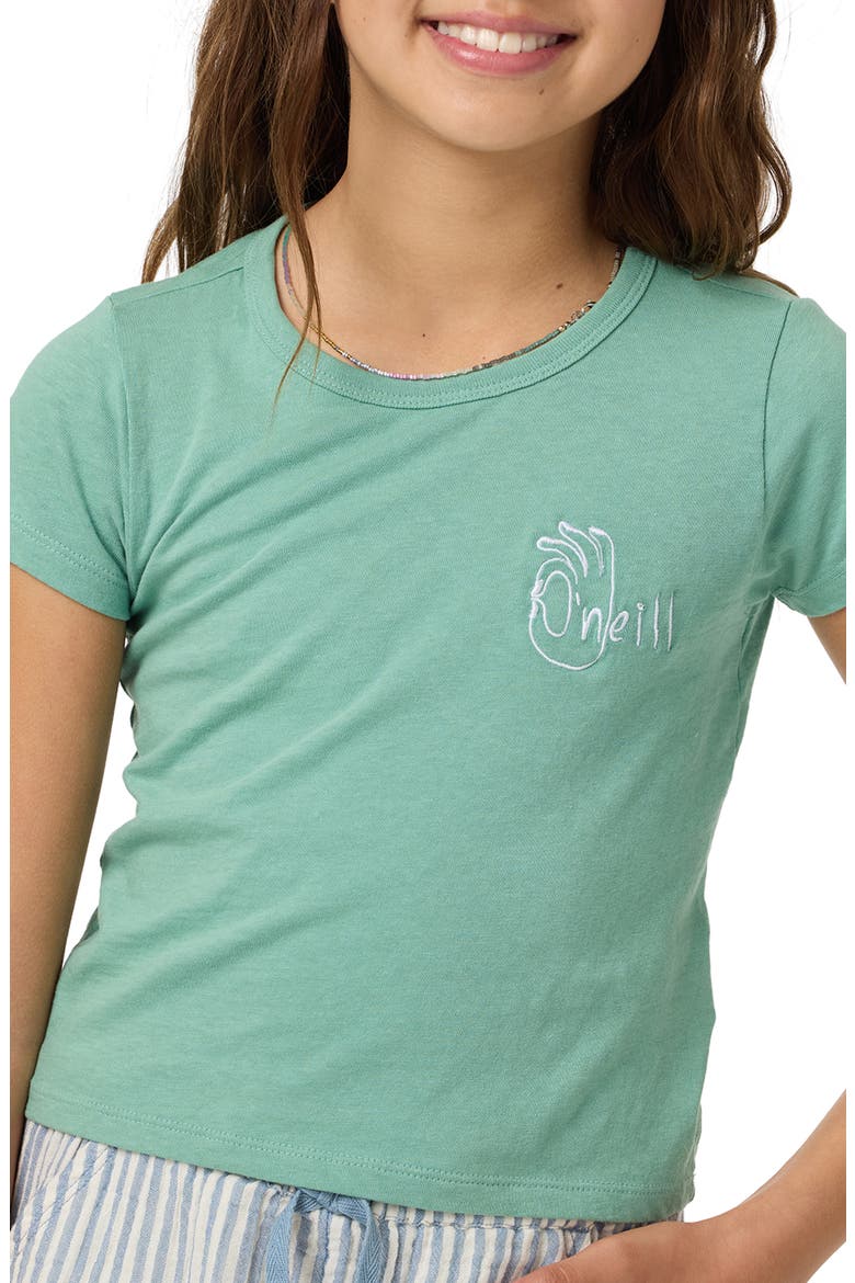 Kids' Okeedoke Willa Skimmer Cotton Graphic T-Shirt, Alternate, color, GREEN