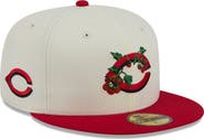 New Era Men's New Era White/Red Cincinnati Reds Blossom 59FIFTY Fitted Hat