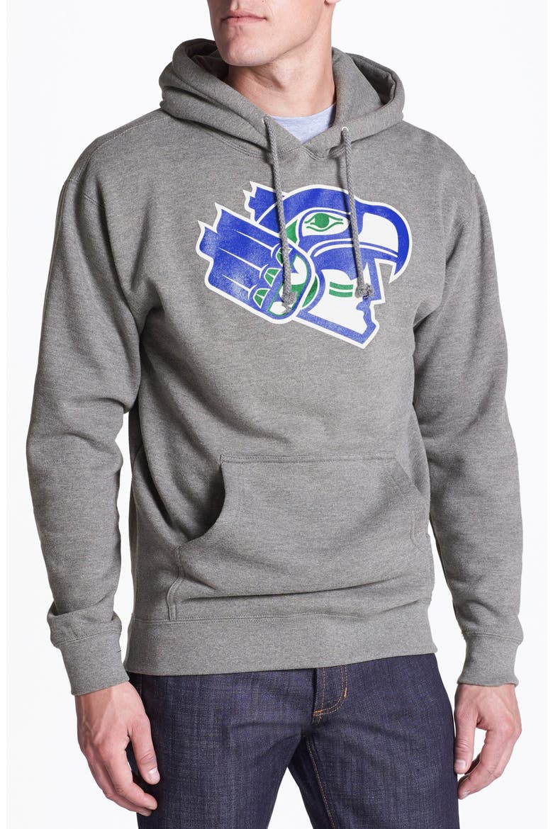 '12th Man' Graphic Hoodie, Main, color, HEATHER GREY