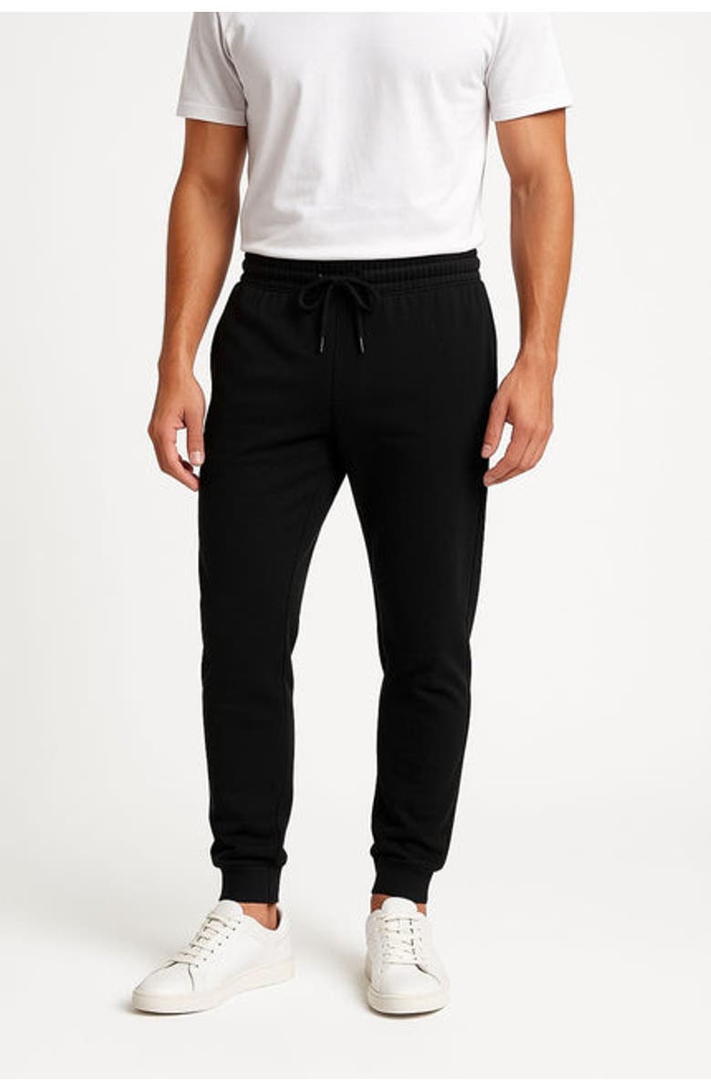 BenBen Mens 3 Pack French Terry Ultra Soft Butter Joggers, Alternate, color, Black/Charcoal/Grey