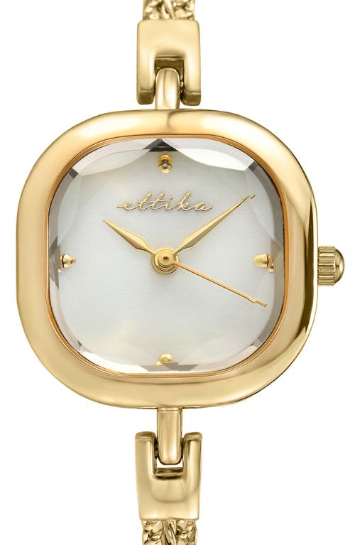 Ettika Petite Square Bracelet Watch, 22mm X 22mm In Gold