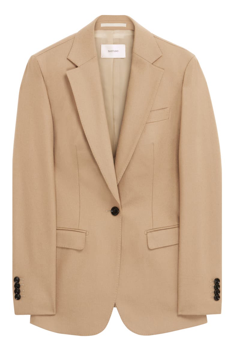 Cameron Single Breasted Wool Blazer, Alternate, color, CAMEL