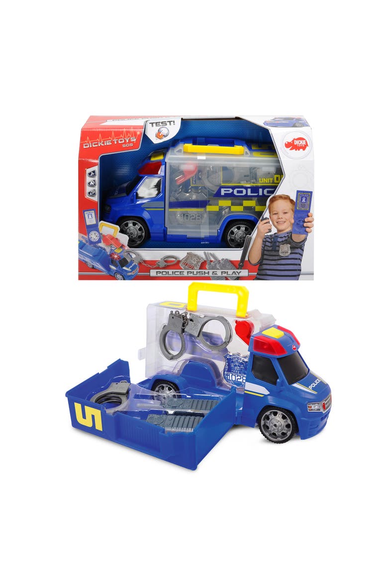 Push And Play Sos Police Patrol Car, Alternate, color, Multicolored