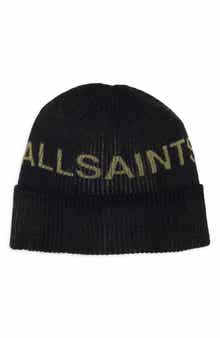 AllSaints Logo Print Beanie