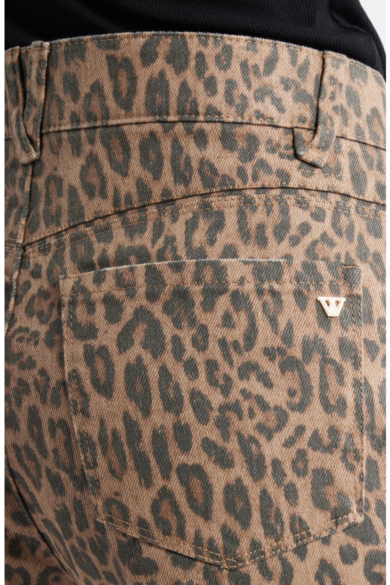 Gracie Skyrise Double Side Seam Wide Leg Jeans, Alternate, color, BROWN/ BLACK MULTI