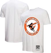 Mitchell & Ness Men's Mitchell & Ness White Baltimore Orioles Cooperstown Collection Logo T-Shirt