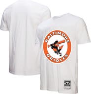 Mitchell & Ness Men's Mitchell & Ness White Baltimore Orioles Cooperstown Collection Logo T-Shirt