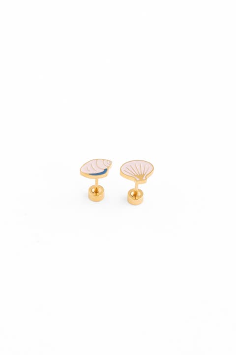 Shell Stud Earrings