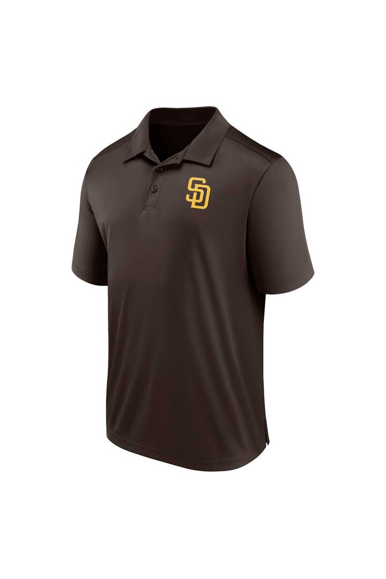 Men's Fanatics Branded Brown San Diego Padres Logo Polo, Alternate, color, Brown