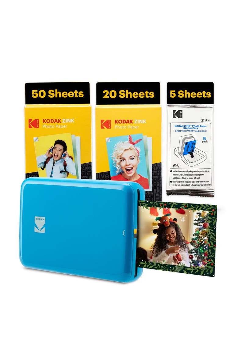 Step Printer Bundle + 75 Sheets, Main, color, Blue