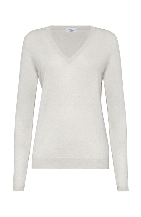 Plus size fashion off white sweater