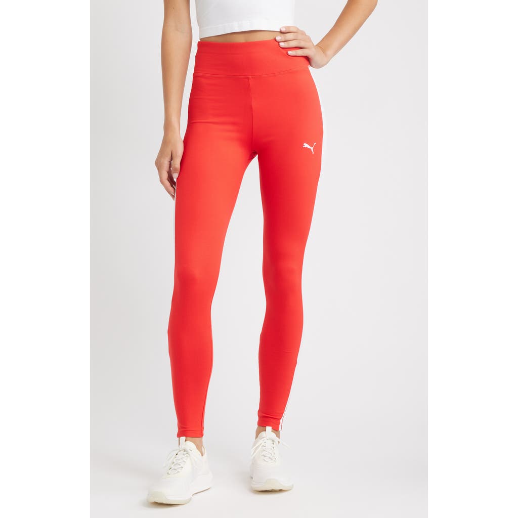 Puma T7 Leggings In Red