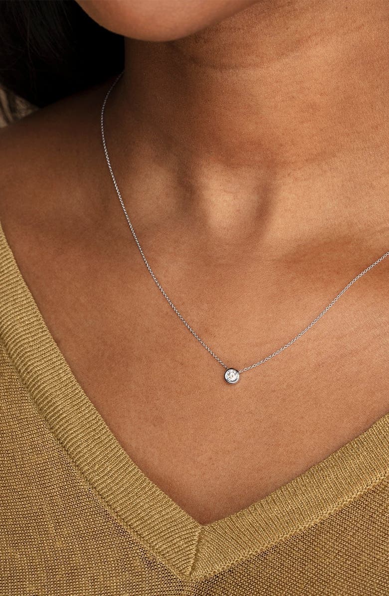 MEJURI Large Diamond Necklace, Alternate, color, White Gold