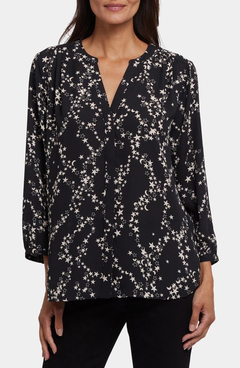 NYDJ Pintuck Top, Main, color, Salvatora