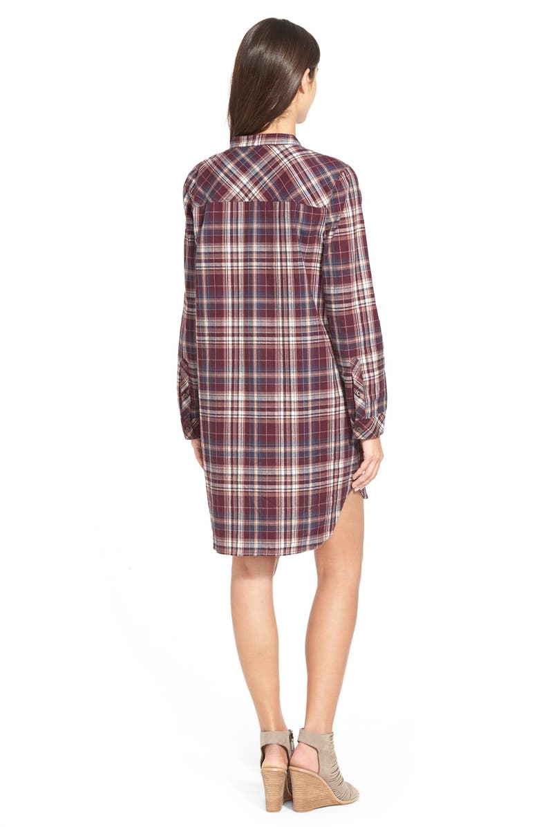 Treasure & Bond Treasure&Bond Popover Plaid Shirtdress, Alternate, color, 