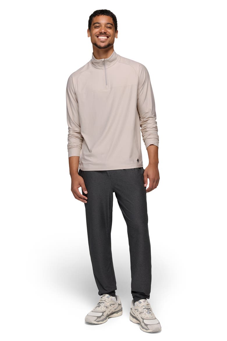 Altitude Tracker Performance Quarter Zip, Alternate, color, ALMOND HEATHER