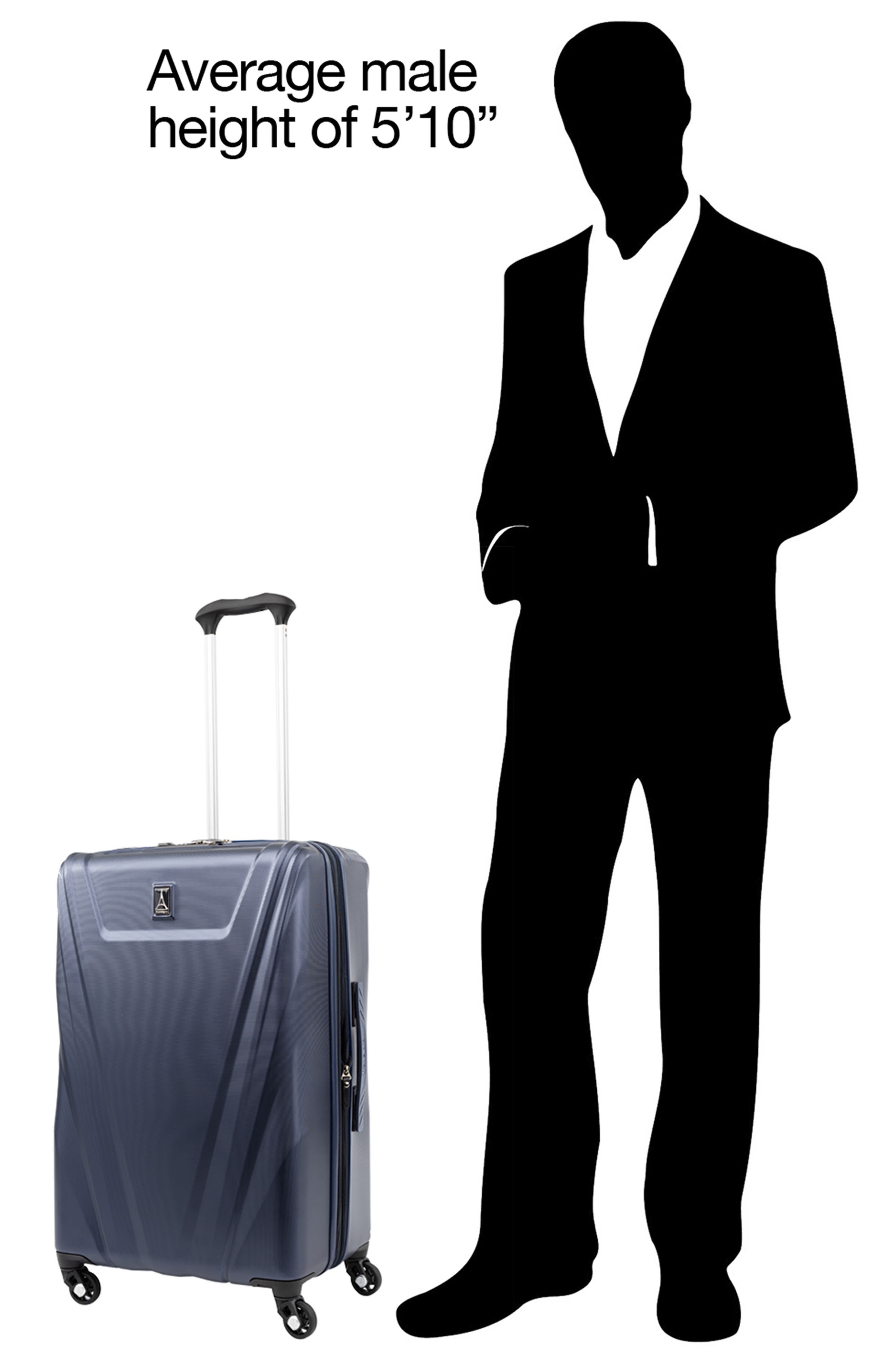 TRAVELPRO Max Lite 5 25-Inch Expandable Medium Checked Hardside Spinner Luggage, Alternate, color, 