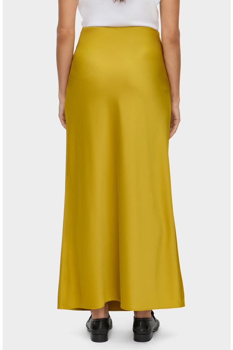 Harris Bias Cut Skirt, Alternate, color, MUSTARD