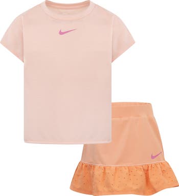 Kids' Sunny Swoosh Graphic T-Shirt & Scooter Skort Set