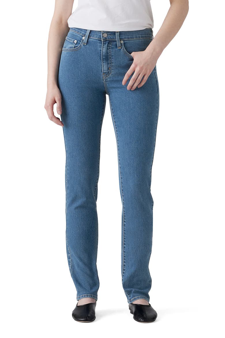 724™ High Waist Straight Leg Jeans, Main, color, ROLLING RIVER