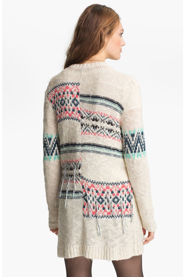 'Blanket' Cardigan, Alternate, color, WANDERMIX CREAM- BONE